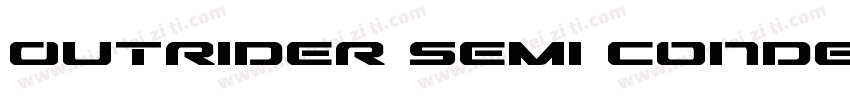 Outrider Semi Condensed字体转换